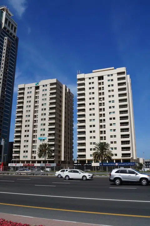 Al Rostamani Towers, Sheikh Zayed Road in Dubai