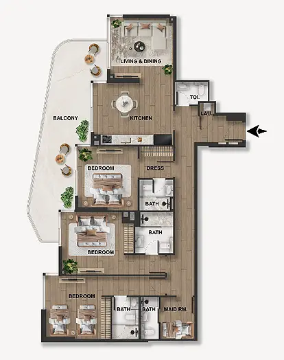 Blue Marina Residence Building 2 - Image 16
