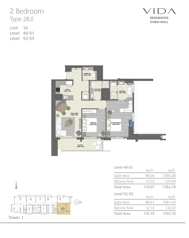 Vida Dubai Mall Tower 1 - Image 14
