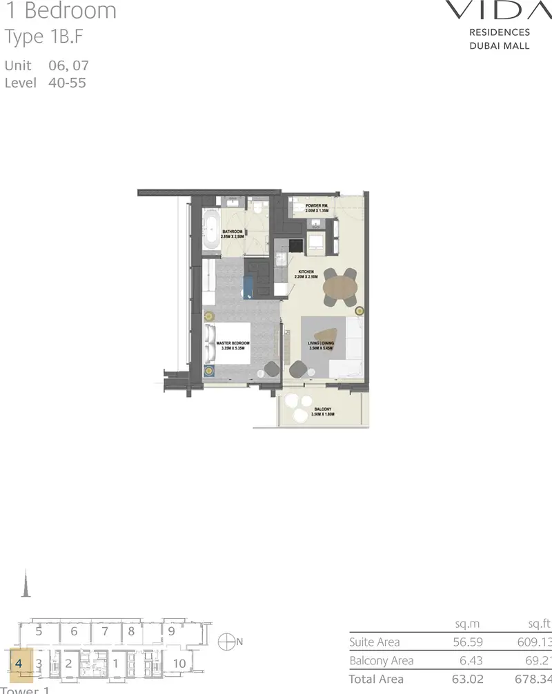 Vida Dubai Mall Tower 1 - Image 9