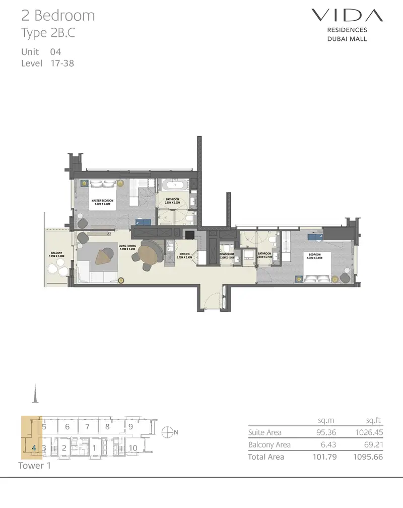 Vida Dubai Mall Tower 1 - Image 12