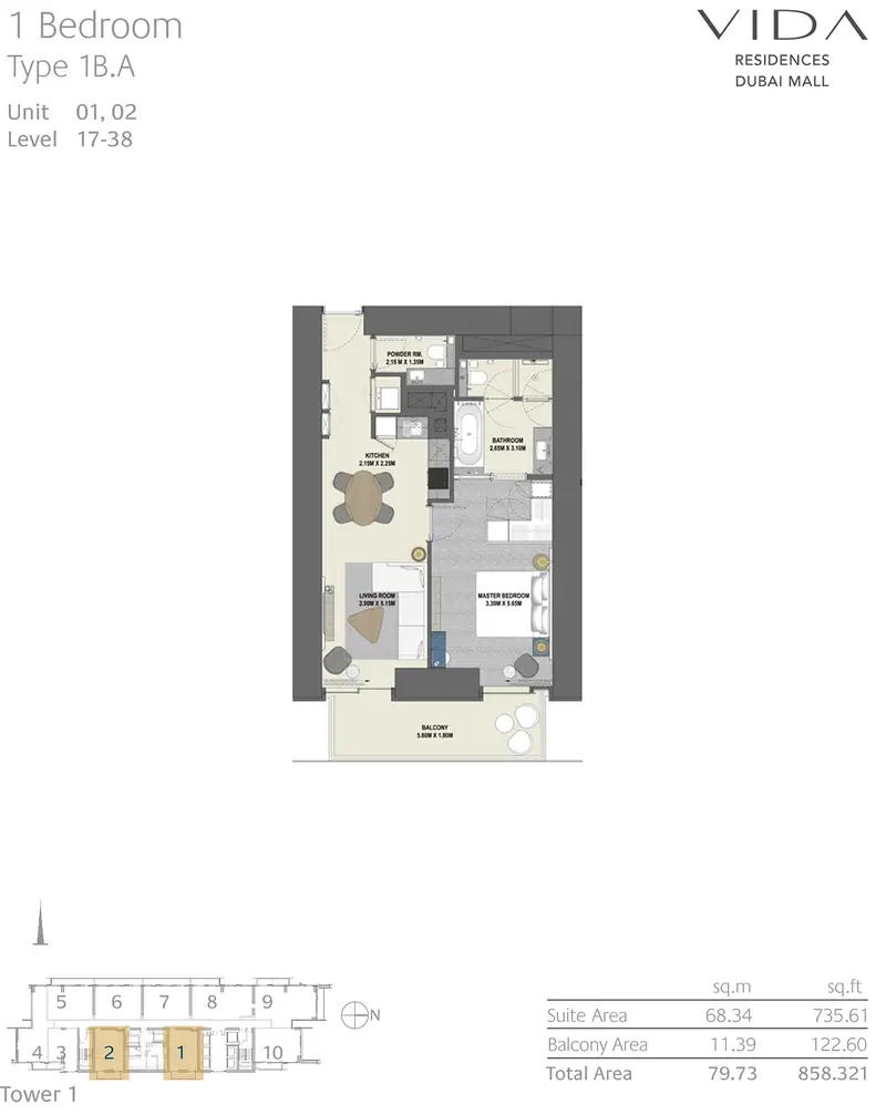 Vida Dubai Mall Tower 1 - Image 6