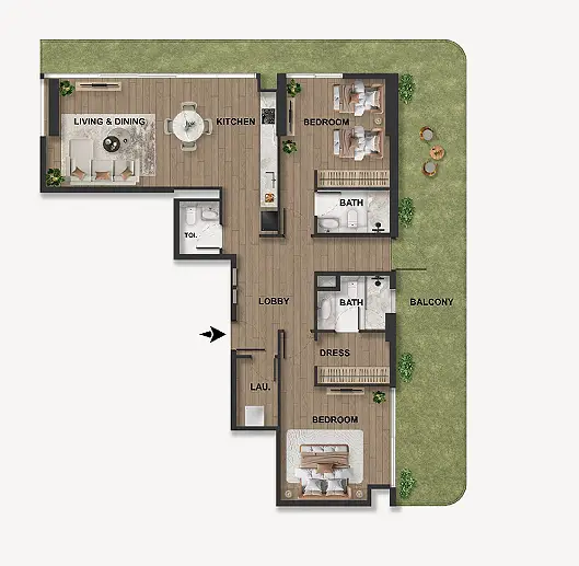 Blue Marina Residence Building 2 - Image 11