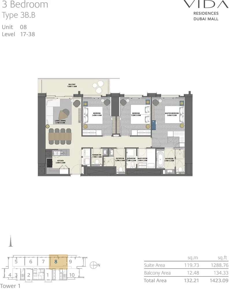 Vida Dubai Mall Tower 1 - Image 16