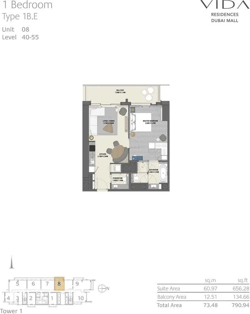 Vida Dubai Mall Tower 1 - Image 8