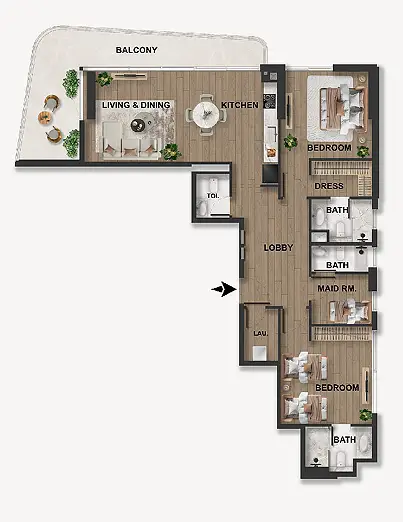 Blue Marina Residence Building 1 - Image 13