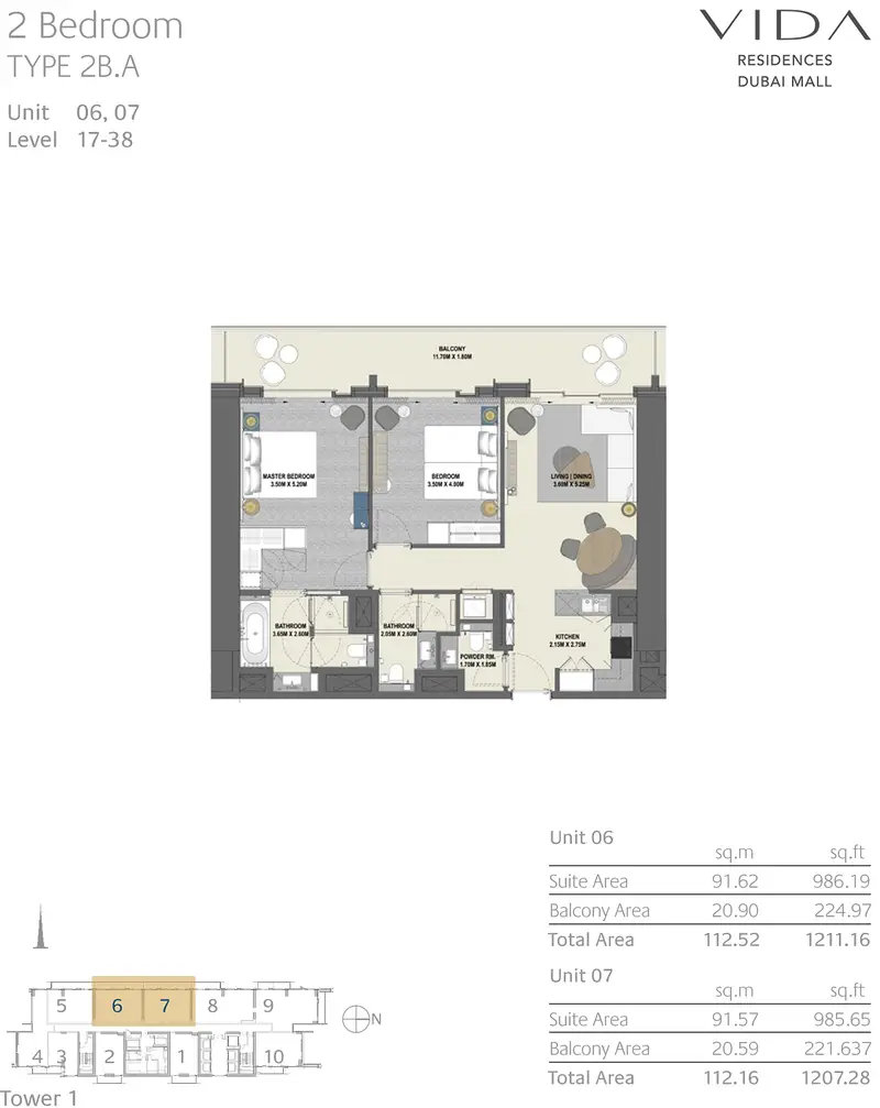 Vida Dubai Mall Tower 1 - Image 10