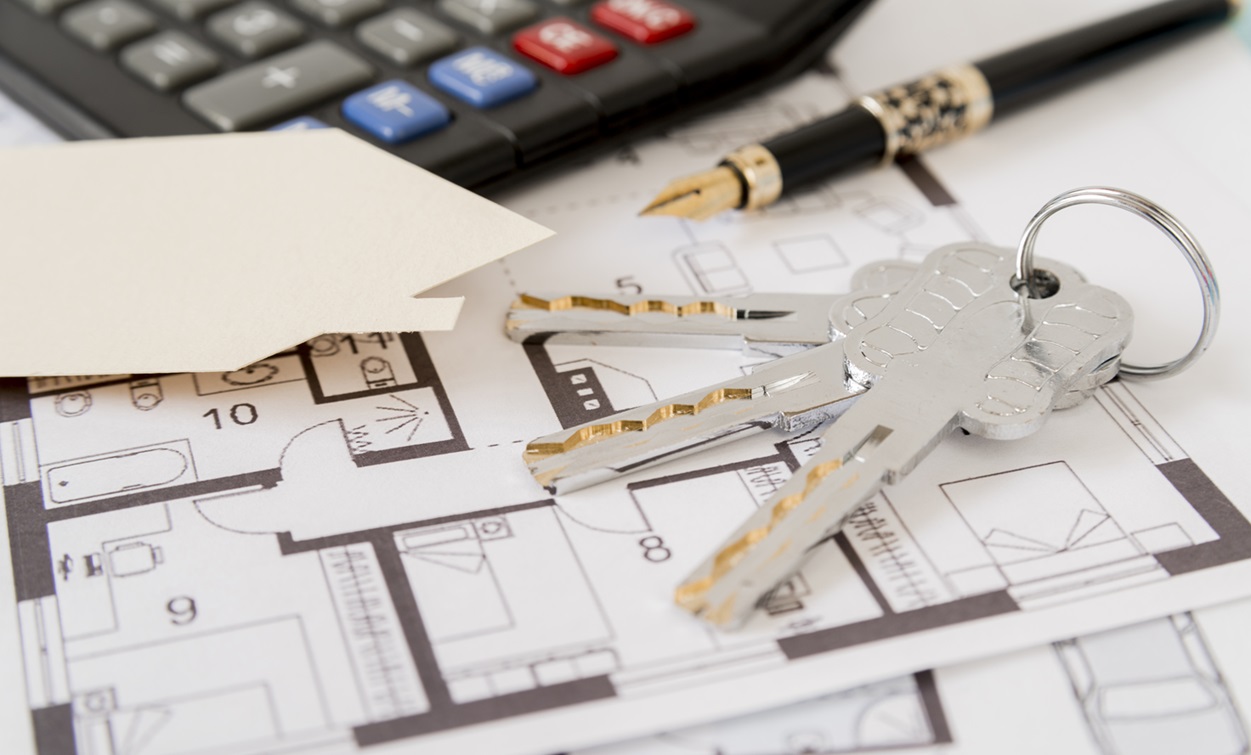 Keys Fountain Pen House Paper Cut Out Calculator Architectural Blueprints