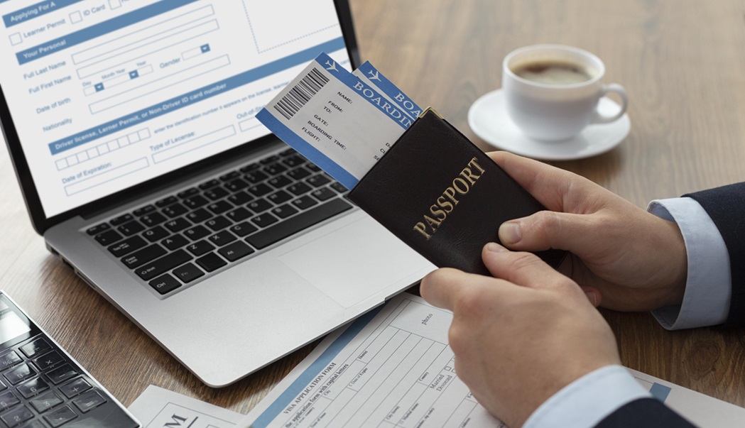 Visa Application Form Laptop