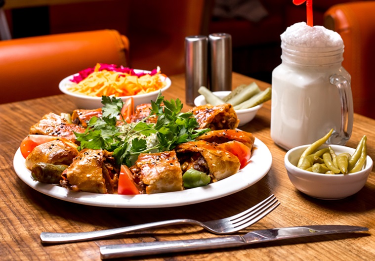 Beyti Kebab Served With Ayran Pickles