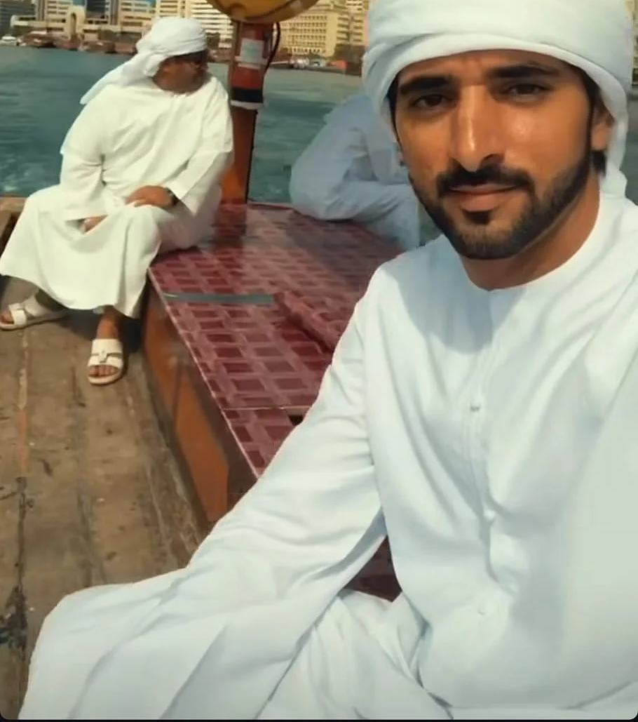 Sheikh Hamdan Rides Abra During Eid Al Adha Weekend